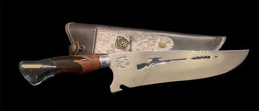 10 inch sniper rifle knife with bullet handle